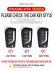 Key Cover Shell for Toyota Corolla, Camry, Levin, Highlander, RAV4, Reiz