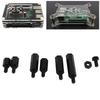 180pcs Box M3 Nylon Screw Nut Male Female Standoff Combination Assortment Kit(Black )