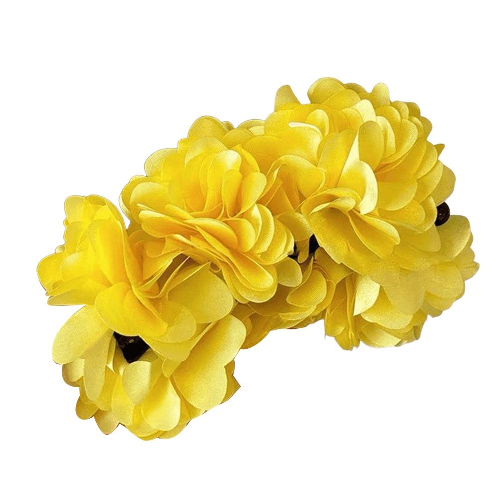 Bohemian Style Shark Clip Elegant Flower Hairgrips Hair Accessories Headwear Summer Vacation