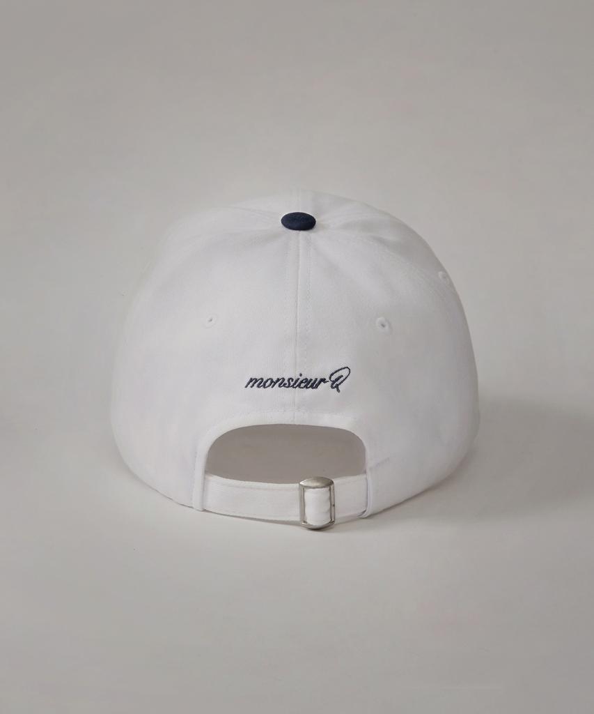 Kyuseu Lowercase Logo Ball Cap - White/Navy