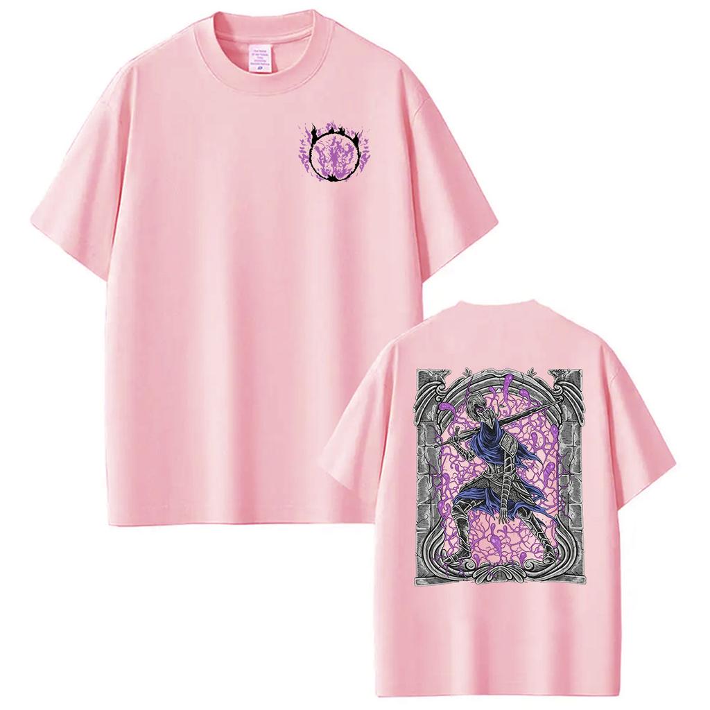 Hot Game Dark Souls Artorias of The Abyss Graphic T Shirts Mens Vintage Fashion Oversized Tshirt 100 Cotton Tshirt Streetwear