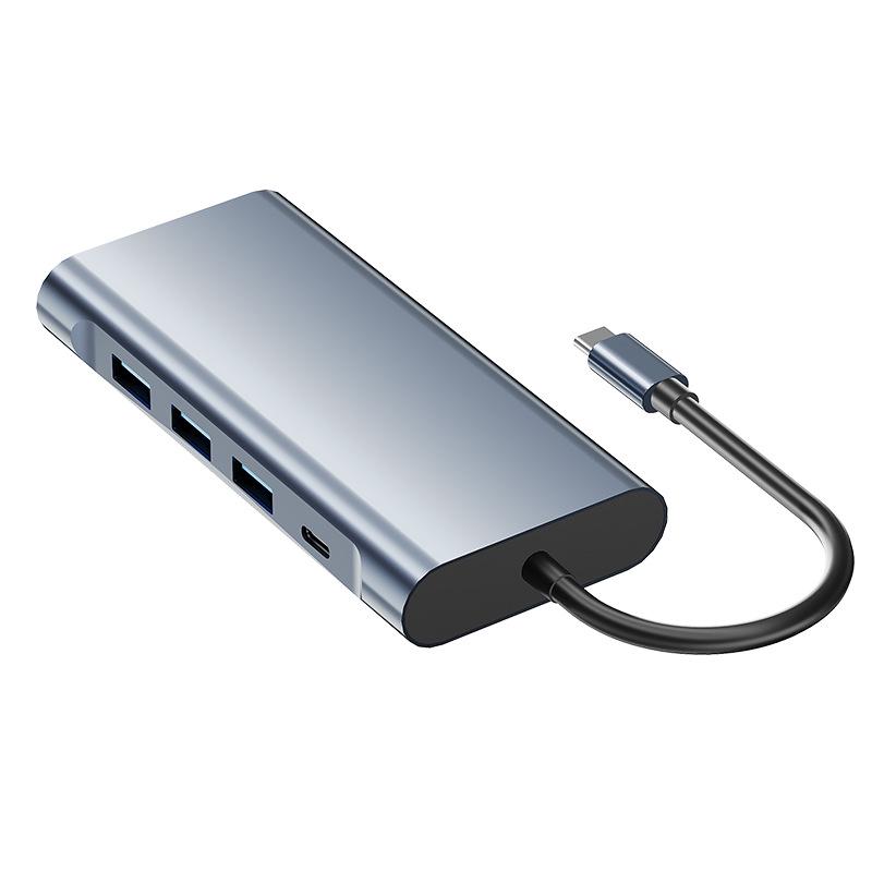 New USB-C Eleven-in-One Gigabit Docking Station with USB 3.0 and VGA Expansion for Laptops