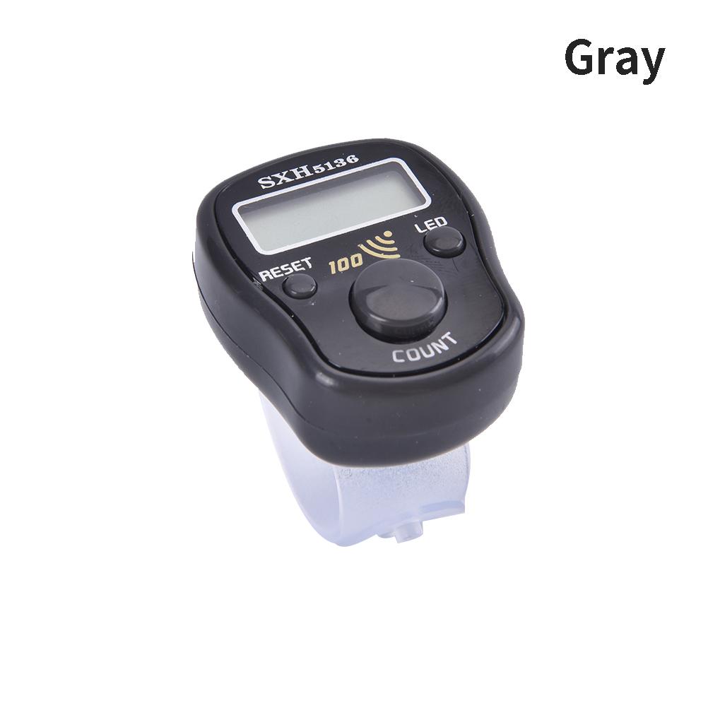 

Маркер стежка, ряд, счетчик пальцев, ЖК-электрический цифровой дисплей A серый