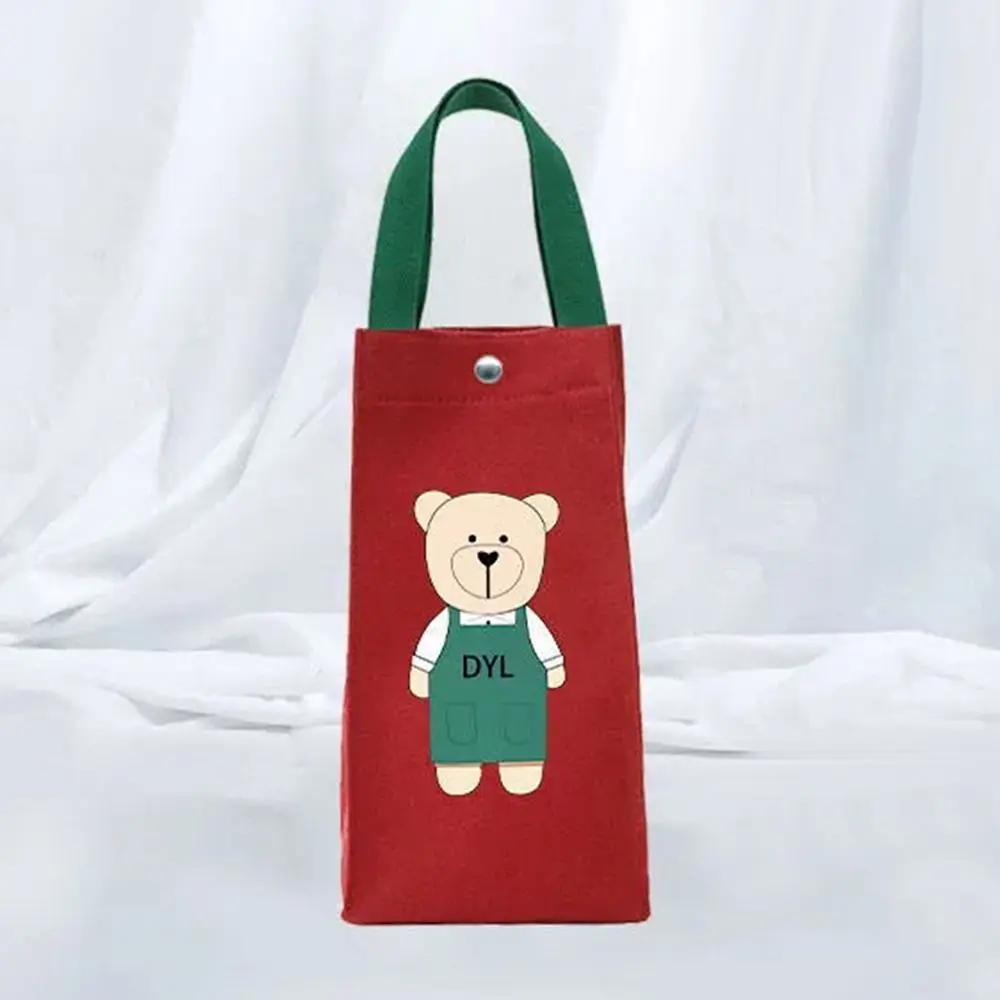 

Hand Carrying Insulated Cup Holder Camping Cup Bag Canvas Pouch Bottle Cover Water Bottle Holder Water Bottle Handbag красный