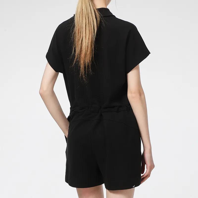 PUMA Bodysuits Women's Black Lapel A Line (Unisex) Bodysuits 532849 01