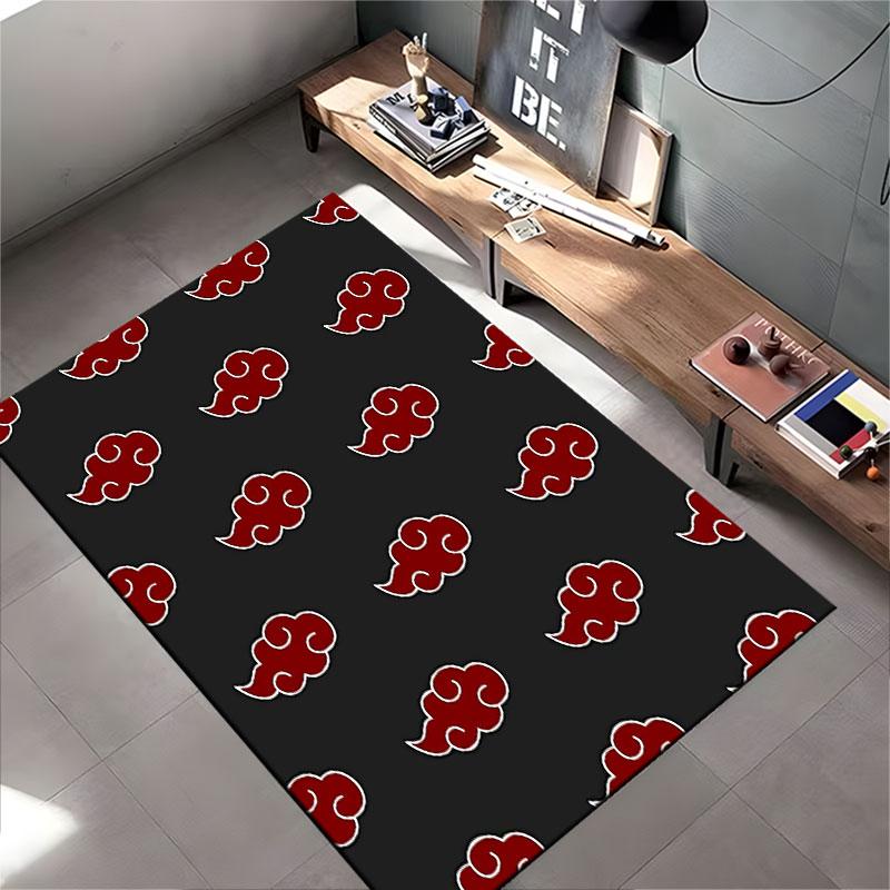 Red Cloud Pattern Carpet Design suitable as a non-slip mat for the living room or bedroom sofa