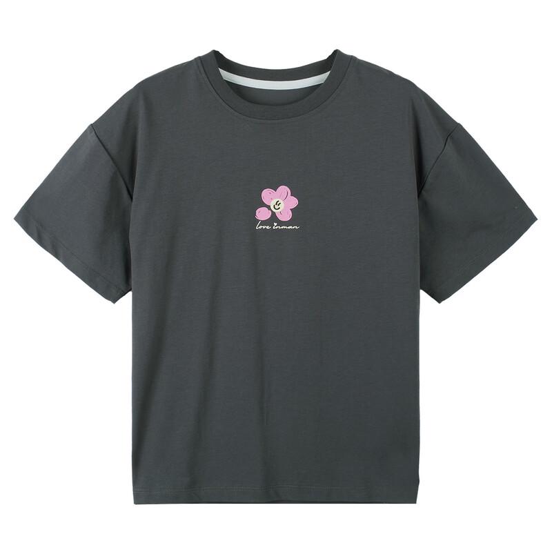 Girls' 10A Antibacterial Round Neck Short Sleeve T-Shirt