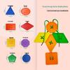 Geometric Lacing Board: Fine Motor Skills Building Blocks for Ages 3+.