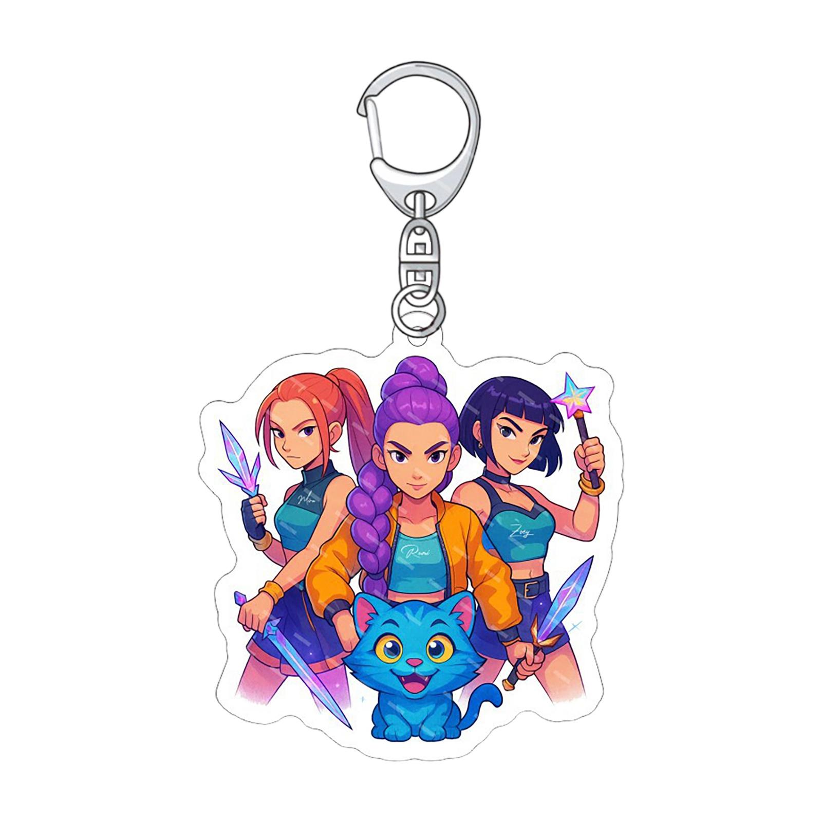 

Периферийный акриловый брелок для ключей в стиле корейского аниме от Netflix One Size