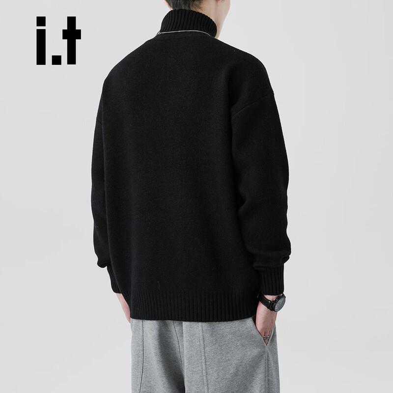 CHOCOOLATEit Men's Winter Loose Turtleneck Sweater