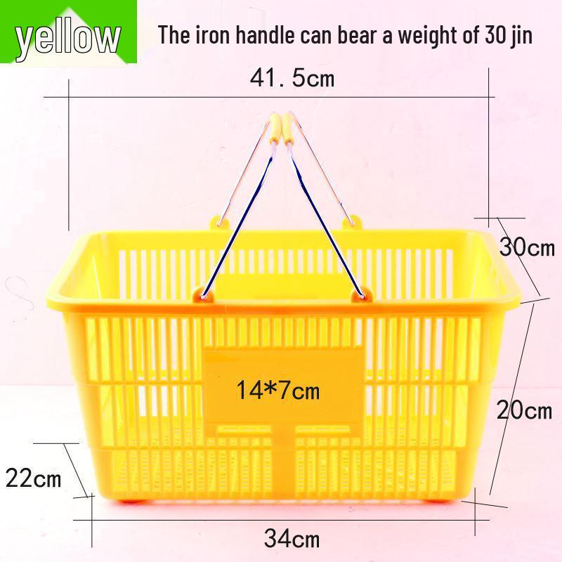 Sturdy Handheld Shopping Basket for Supermarkets and Convenience Stores