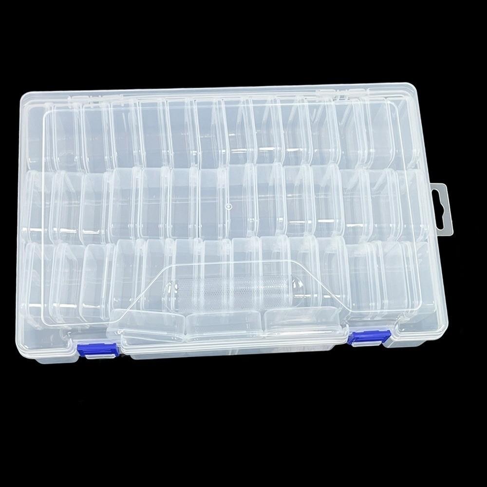 Plastic Jewelry Beads Storage Case 45 Grids Pudding Bean Container  Craft Storage