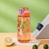 Cartoon Water Bottle with Cute Leakproof Lid and Bouncing Cover, Plastic, Suitable for Outdoor Camping and Sports