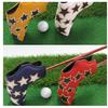 Star Pattern Golf Iron Head Cover Thick PU Leather Golf Head Cover Replacement Headcover Protective Cover Easy to Use