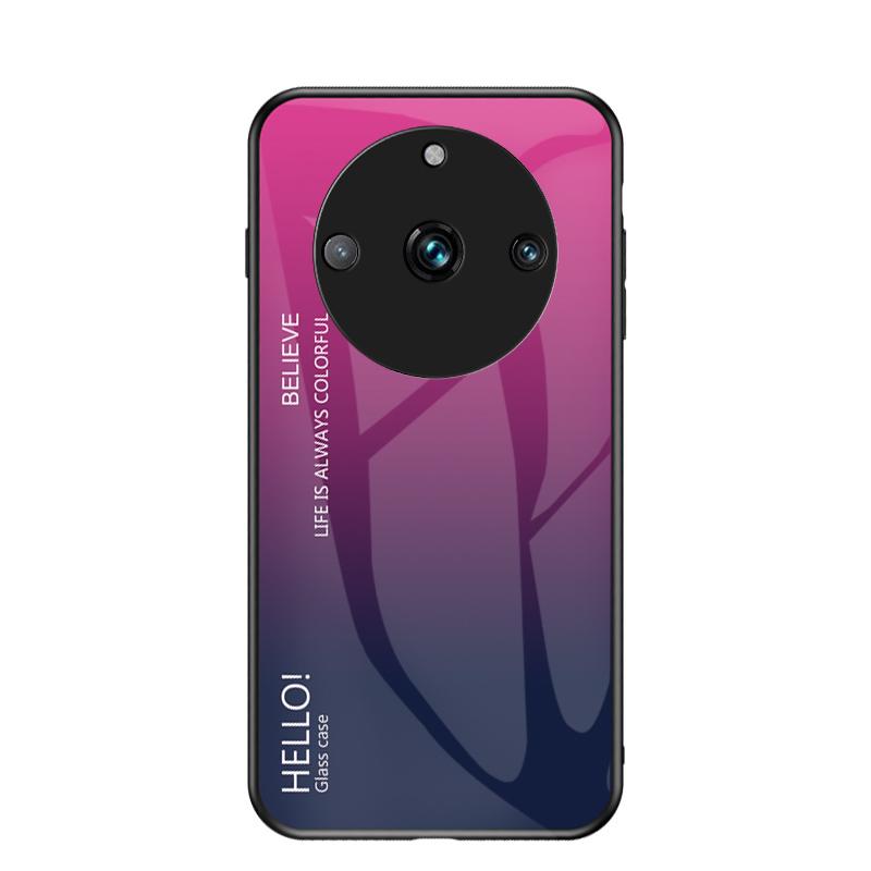 

Чехол Realme11 Pro + из закаленного стекла с градиентом для OPPO Realme 11 10 9i 9 Pro Plus + чехлы для телефонов Realme10 Realme11 5G Realme 11 Pro розы красного