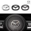 1 peça Adesivo de Emblema Central para Volante de Carro em ABS para Mazda 3 CX3 CX4 CX5 CX7 CX8 CX9 CX30 RX7 Atenza Axela Decoração Interior