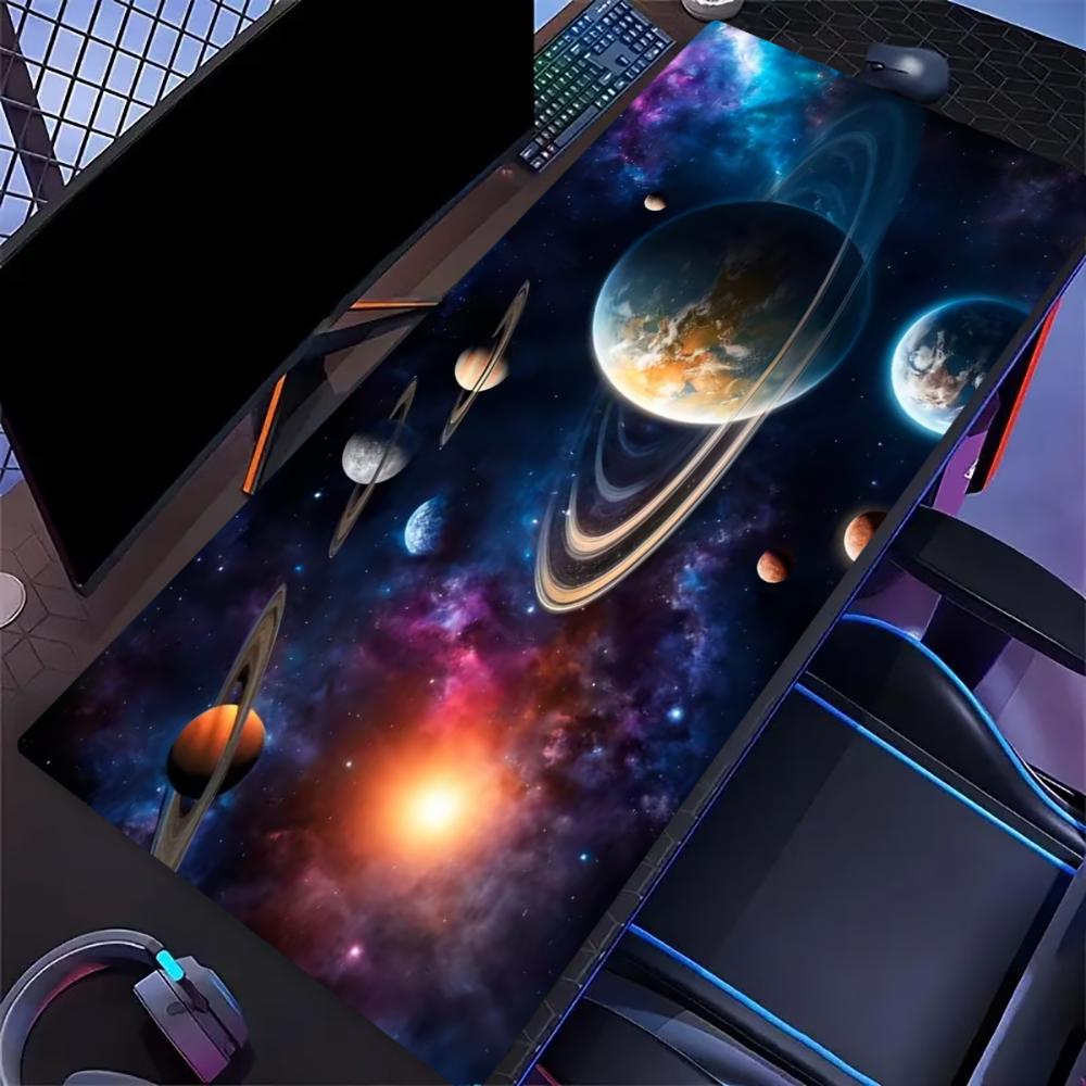 Color Galaxy Planets Mousepad Pc Gamer Computer Accessories Gaming Mous Pad Laptop Keyboard Carpet Large Desk Mat Rug