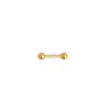 Silver Needle Screws Fasten Stud Earrings. Women's Round Ball Ear Barb. No Need To Remove The Earrings. Anti-loss Design.