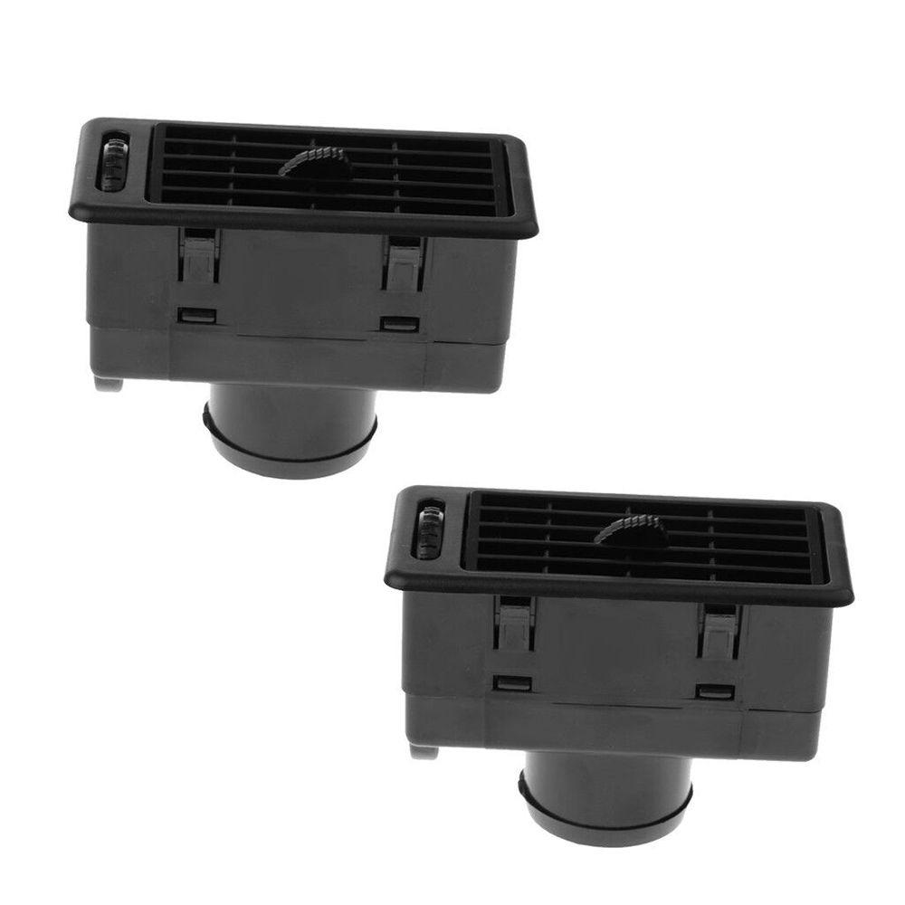 2 stk Dash ventilasjonsuttak Rv Vent Isolator Svart Air Vent Bil Air Conditioner Truck