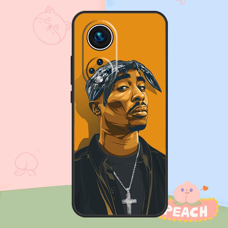 2pac Tupac Shakur Rap Rapper Case For Honor Magic 8 6 7 Pro Honor Win RT 70 90 X8b X8c X9a X9b X9c X9d 200 400 Lite Cover