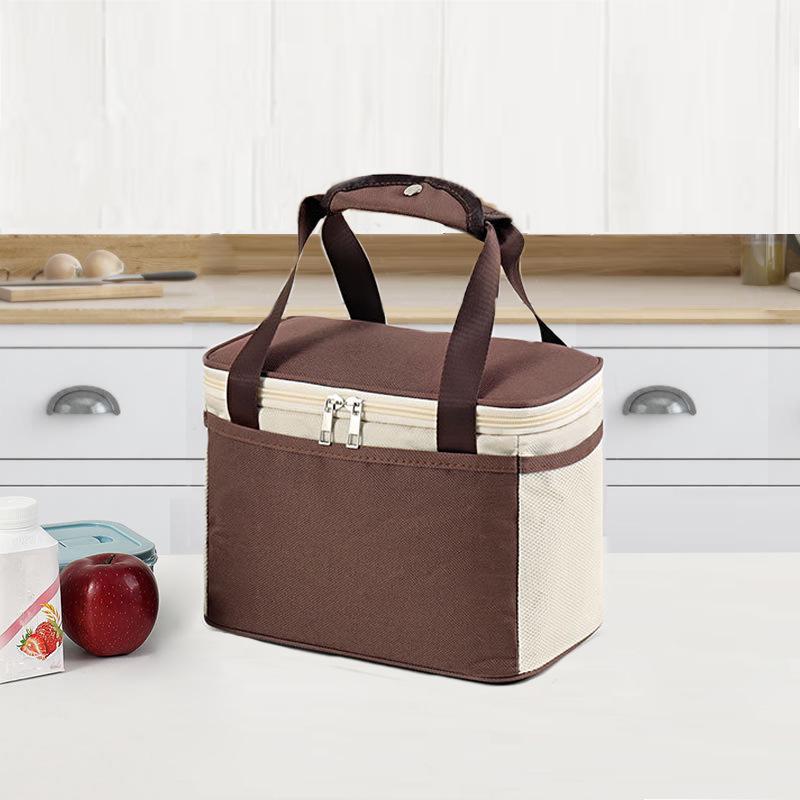 Waterproof Insulated Bento Lunch Bag with Aluminum Foil for Students and Office Workers