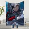 Blanket Throw Super Cosy Plush Living Genshin Room Sofa Couch Arlecchino Childish Impact Birthday Gifts