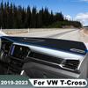 Dla Volkswagen VW T-Cross TCross Pokrowiec na deskę rozdzielczą samochodu Dywaniki panelu wskaźników Podkładka ochronna przed światłem