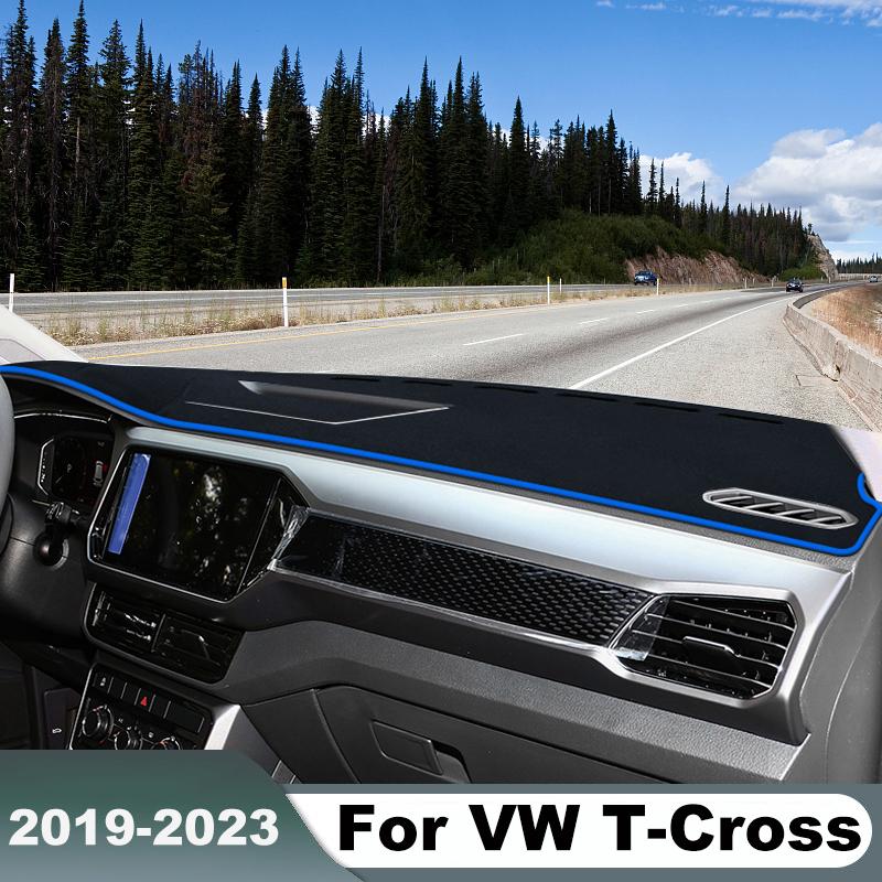 Dla Volkswagen VW T-Cross TCross Pokrowiec na deskę rozdzielczą samochodu Dywaniki panelu wskaźników Podkładka ochronna przed światłem