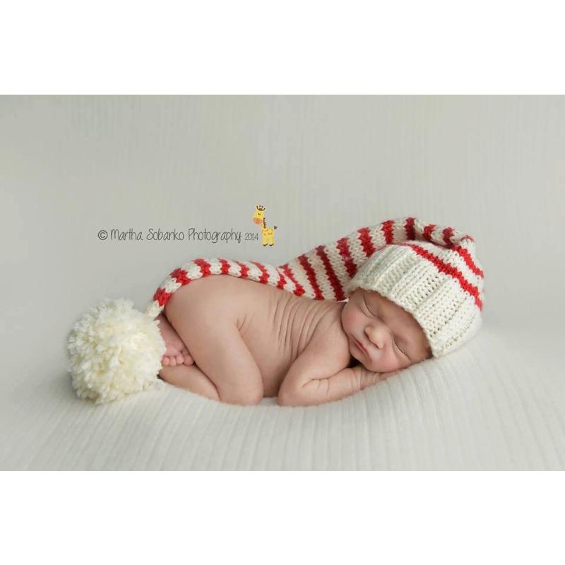 Photography Props Hats, Winter Baby Hats, New Long Tail Ball Hats, Photography Props, Children's Hats, Christmas Hats