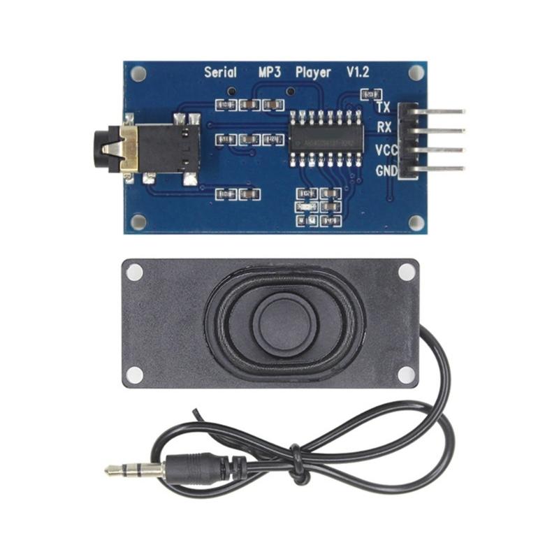 YX5300 UART Control Module MP3 Music Player Module Communication Commercial Application Decoding Board