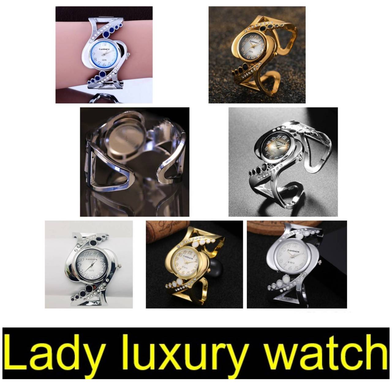 Thailor Made Femme Montre De Luxe Pour Design Bracelet, Montre-Bracelet À Quartz, Luxe, Relojes, Strass, Mode, Montres Pour Élégante, Montre Mujer