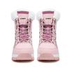 Damen Winterstiefel Schneestiefel Rosa Wanderschuhe Mode Freizeit Baumwollgepolsterte Schuhe Schwarze Warme gefütterte Stiefel Große Größen