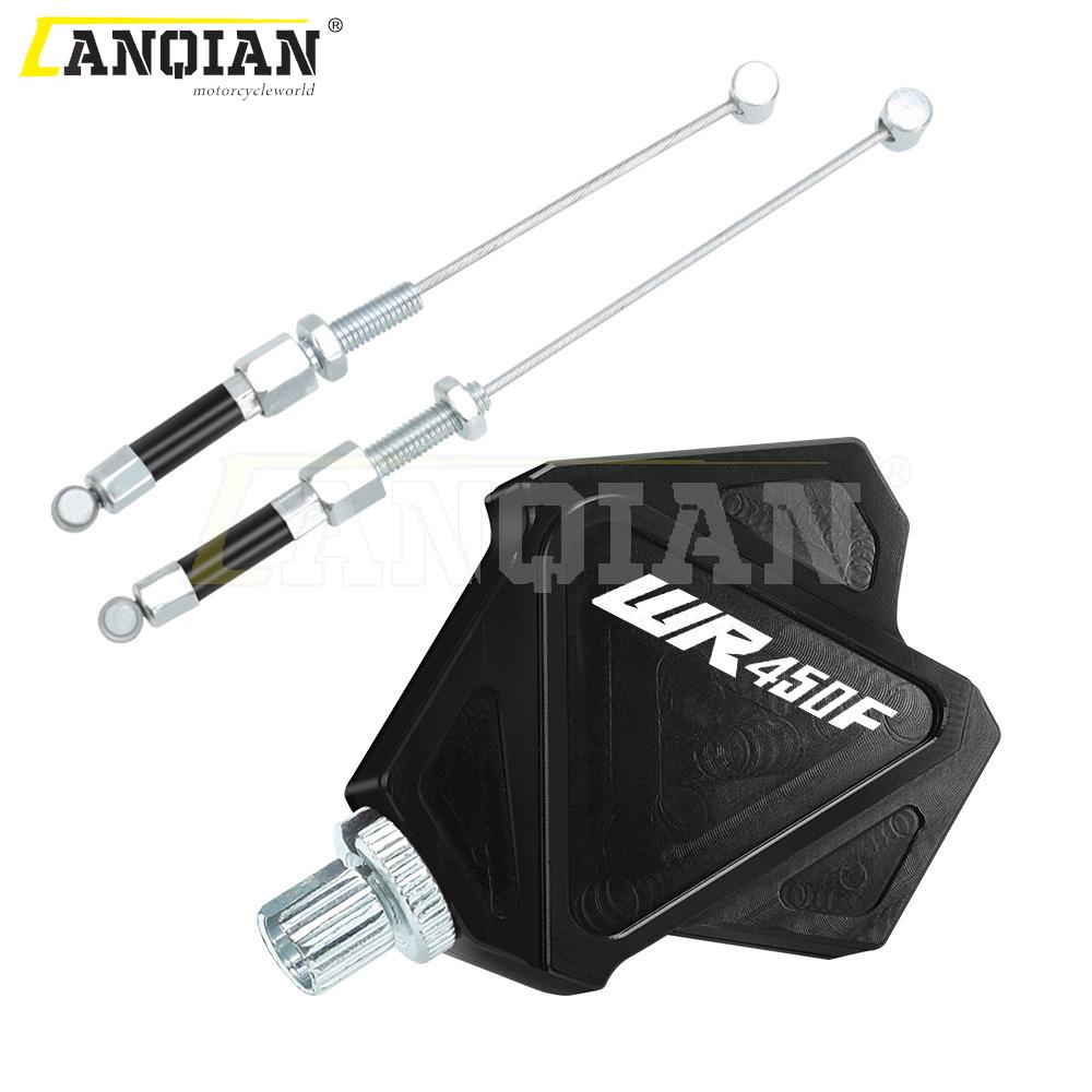 WR450F Dirt Bike Brake Clutch Levers Stunt Clutch Easy Pull Cable System Set For YAMAHA WR 450 F 2001-2023 Motocross Accessories