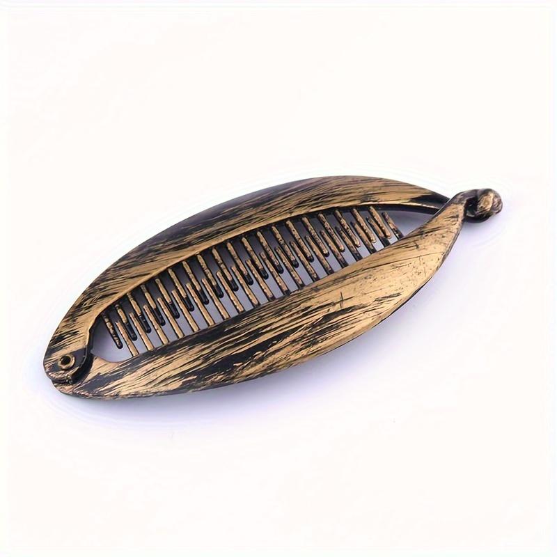 Retro Fish-Shaped Hair Clip, Bohemian Hairpin, Banana Clip, Barrettes, and Hair Styling Accessories for Ladies.