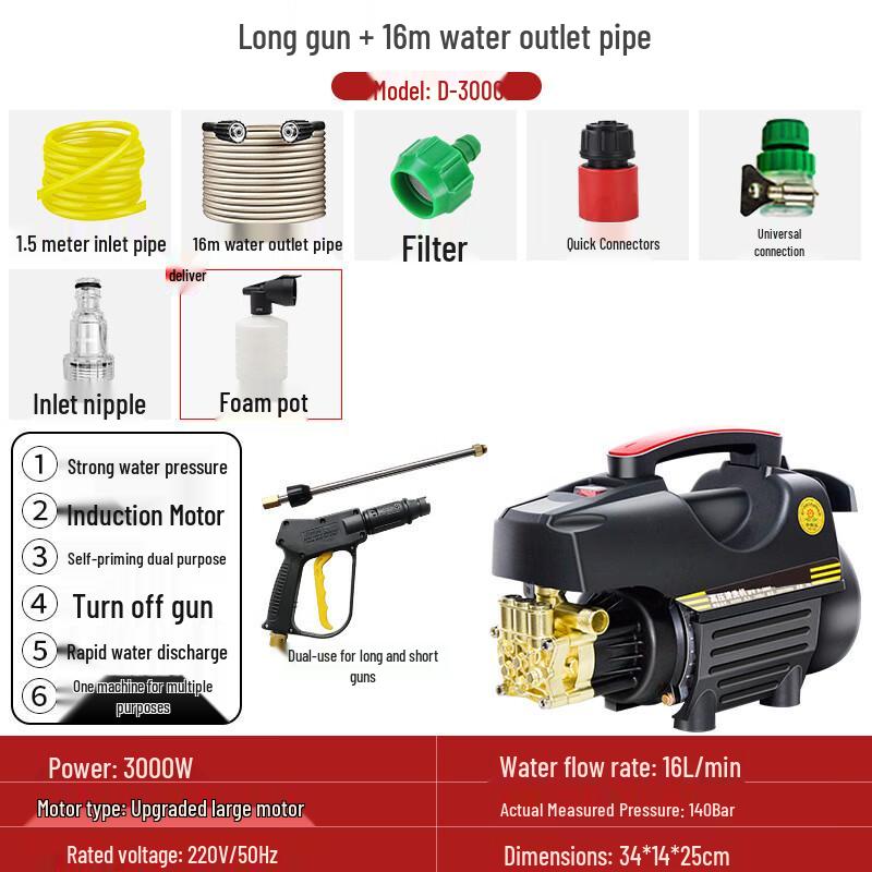 3000W High-Pressure Electric Washer