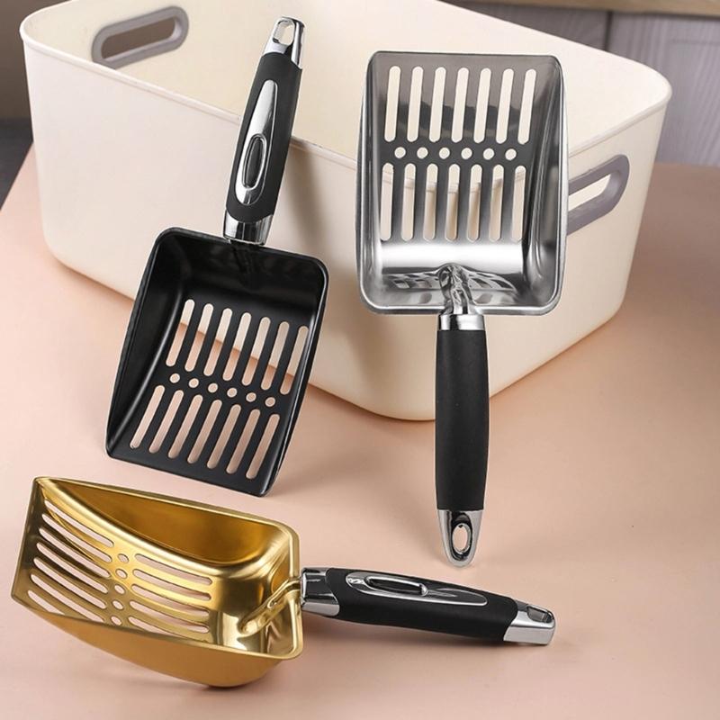 Cats Litter Scoops Large Kittens Poop Shovel Hollow Metal Scooper Cleaning Tool