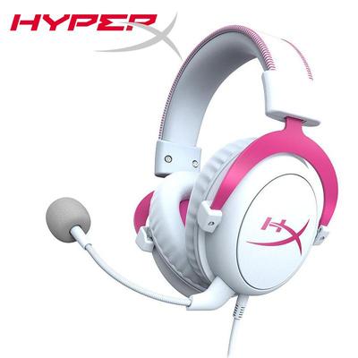HyperX Cloud II - אוזניות גיימינג, סאונד סראונד וירטואלי 7.1, רפידות אוזניים מסוג Memory Foam, מסגרת אלומיניום עמידה, מיקרופון נתיק, עובד עם מחשב, PS5,