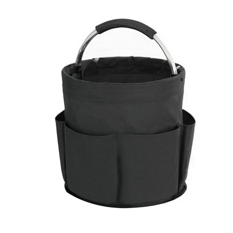 

M-Modern-Cleaning Caddy With Handle, Cleaning Products Organiser, 17L Foldable Storage Basket, Cleaning Caddy Organiser Black чорний