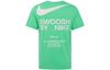 Nike T Shirts Men's Green Crew Neck Moderate Straight Fit DZ2882-363