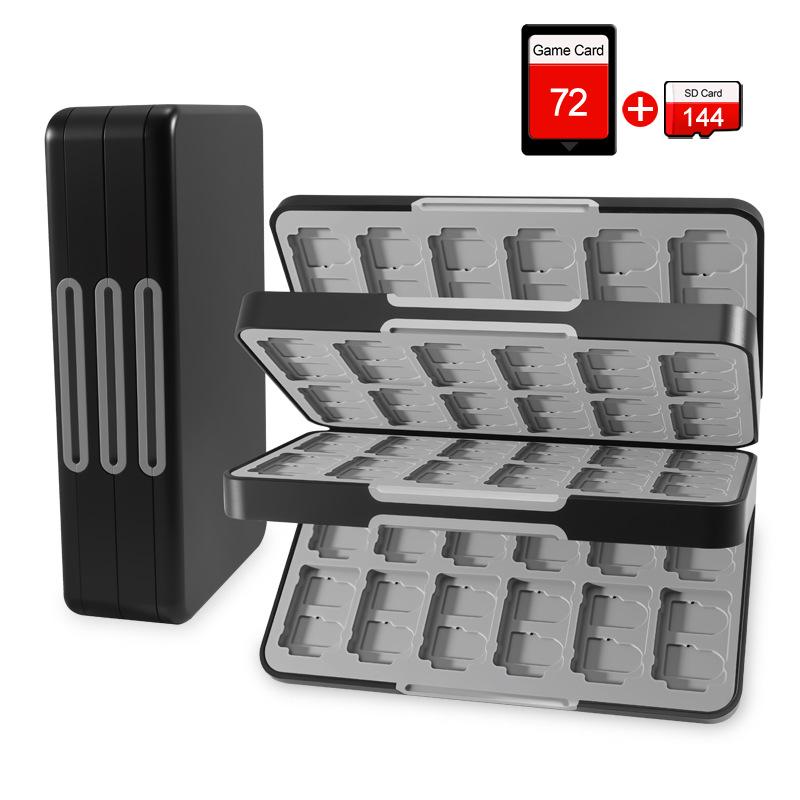 Nintendo Switch Magnetic Cartridge Case: 24-Slot Game Card Holder & Pouch.