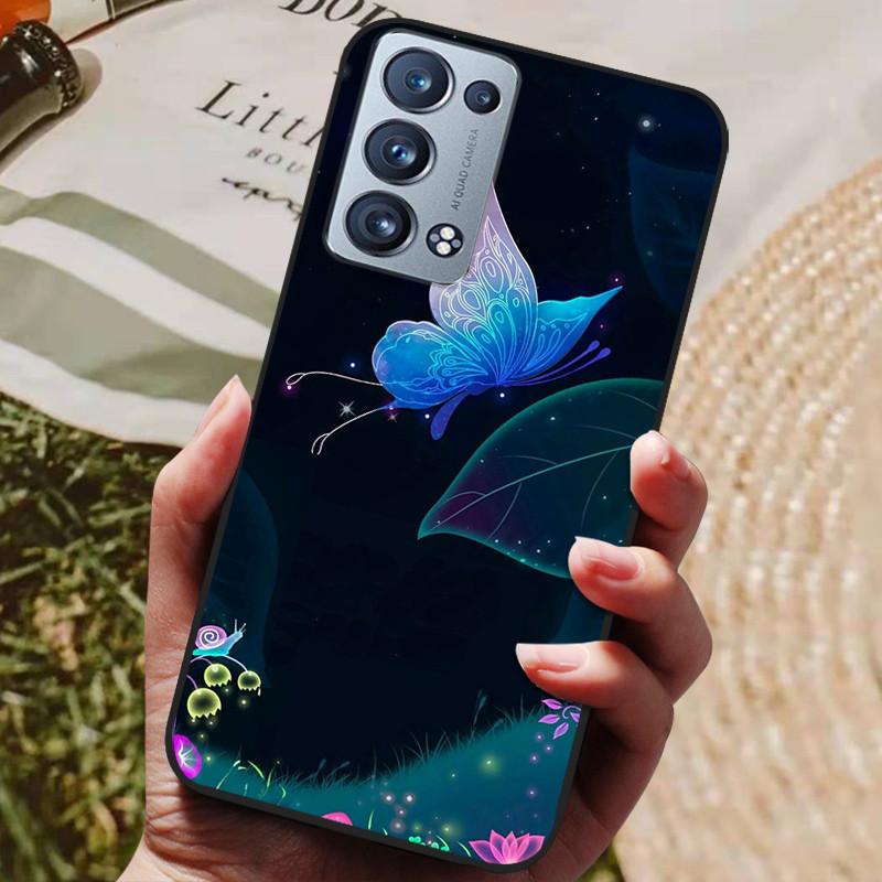 Für Oppo Reno 6 Pro 5G CPH2247 Hülle Silikon Rückseite Handyhülle Für Oppo Reno 6 Pro 5G CPH2249 Hüllen Reno6 Pro Weiche Stoßstange