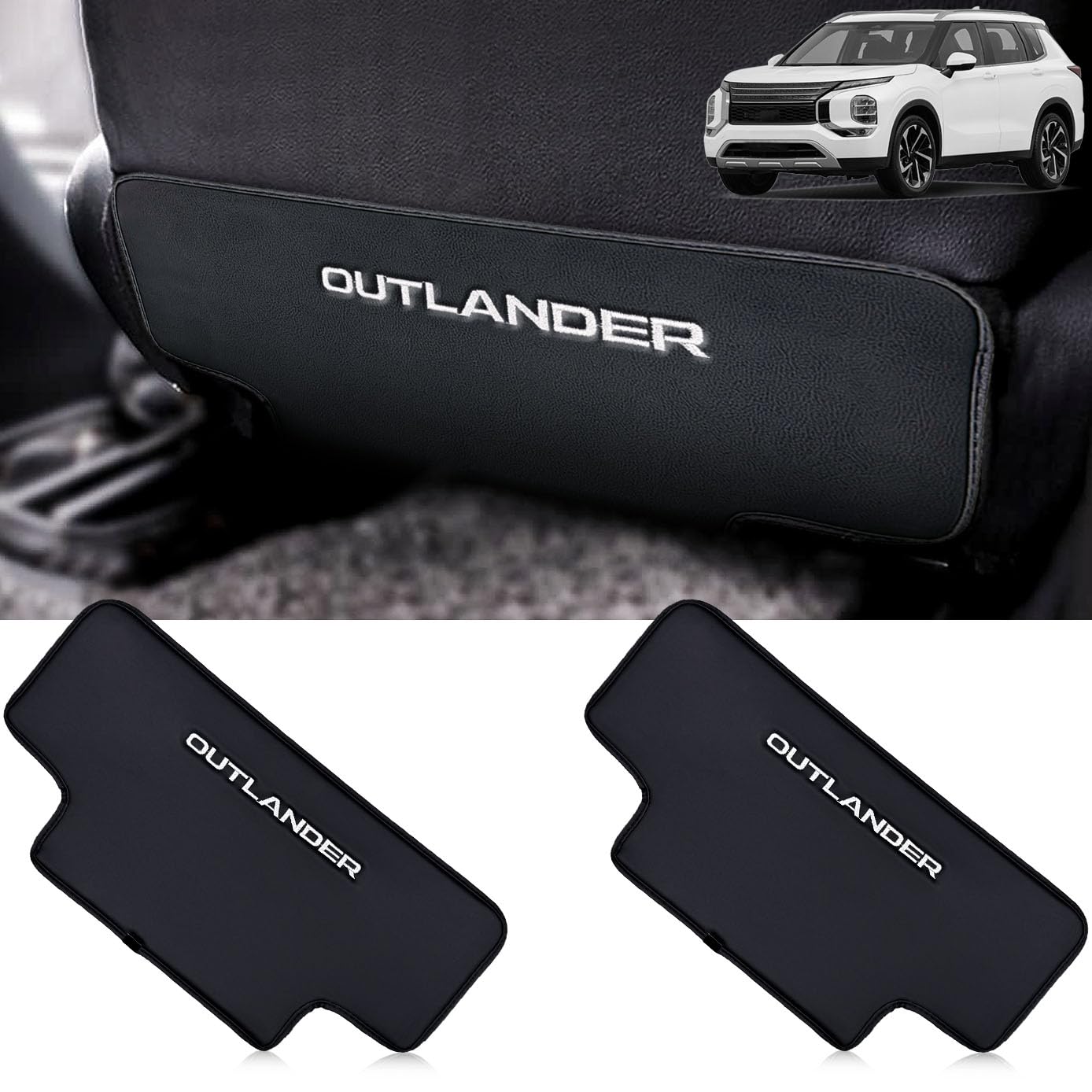 

HUDIY Защитная накладка на спинку сиденья Toyota для заднего сиденья водителя/пассажира, комплект из 2 штук (Новый Аутлендер)