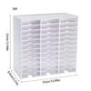 Sturdy Plastic 18/36/51/60 Slot Stamp Pad Rack Craft Stationery Holder with Mounting Hardware Easy Access Daily Use