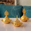 2025 Mini Crown Retro Copper Hollow Out Incense Stick Burner Holder Golden Arab Burner Catcher Home Decoration Sandalwood Censer