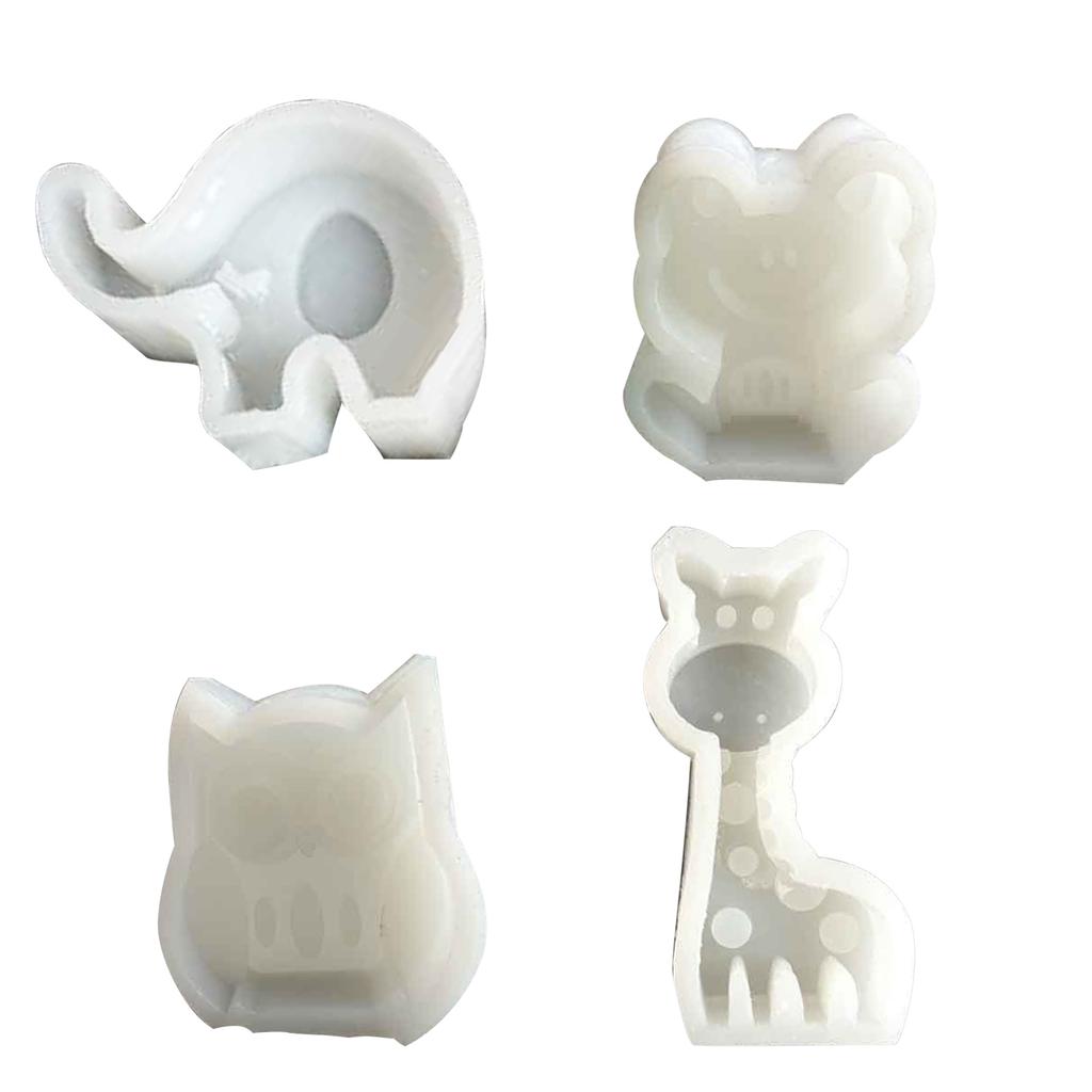 Animal Candle Resin Mold Owl-Giraffe Aromatherapy Candle Silicone Mould DIY Aromatherapy Candle Making Soap Decorations