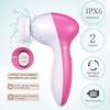 Spazzola Elettrica 5 In 1 per il Viso Massaggio Facciale Spa Strumento per la Pelle Aspiratore Pori Misuratore Pulizia Punti Neri Detergente Strumenti