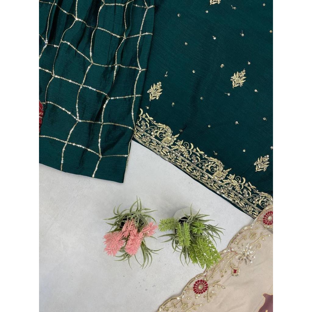 Indian Bollywood Designer Salwar Kameez Paksiatni Beautiful Ethnic Sharara Suit
