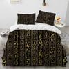 Egyptian Mythology Pharaoh Hieroglyphics Bedding Set Duvet Cover Bed Set Quilt Cover Pillowcase Comforter King Queen Size
