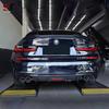 BMW 3 Series G20/G28 Carbon Fiber Rear Lip Bumper Diffuser with Lights