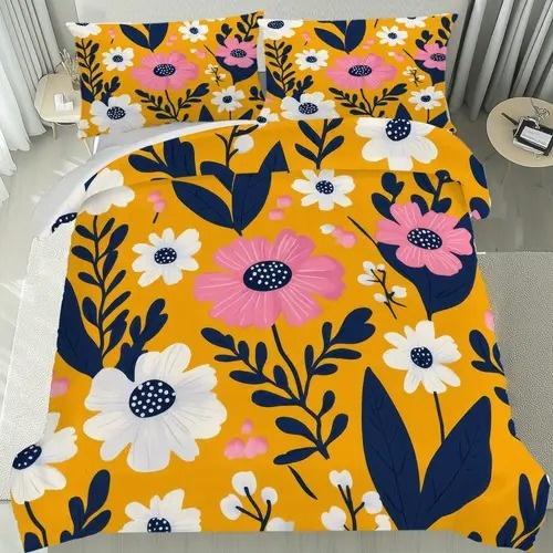 Bright Colorful Floral Pattern Duvet Cover Queen Size Colorful Floral Bedding Set For Home Decor Room Decoration 3 Piece Set